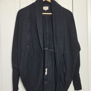 Wilfred Black Shawl Collar Cardigan